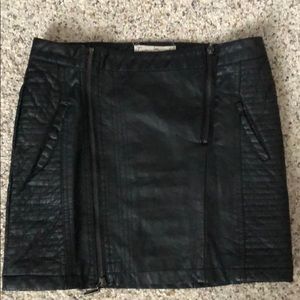 Express leather skirt
